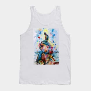 THE LITTLE MERMAID - watercolor painting Tank Top